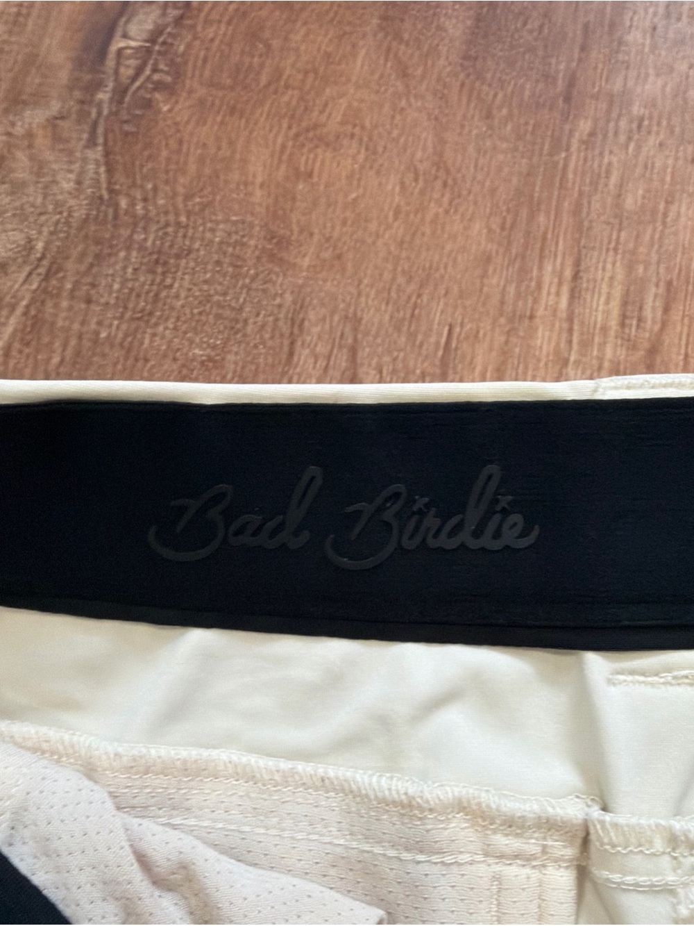 Bad Birdie Pants Men's 32x31 Cream/Tan Golf Chinos Performance Freedom Pros - Picture 7 of 11